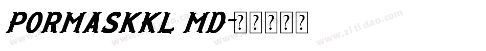 PormaskKl md字体转换